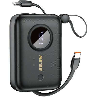 Powerbank Dudao K14 - 10000mAh, USB-C, Lightning, Noir - Publicité Powerbank Dudao K14 - 10000mAh, USB-C, Lightning, Noir - Publicité