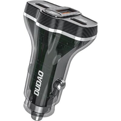 Dudao R78 Auto-Ladegerät - 78W USB-C PD, 2xUSB-A QC - schwarz Dudao R78 Auto-Ladegerät - 78W USB-C PD, 2xUSB-A QC - schwarz