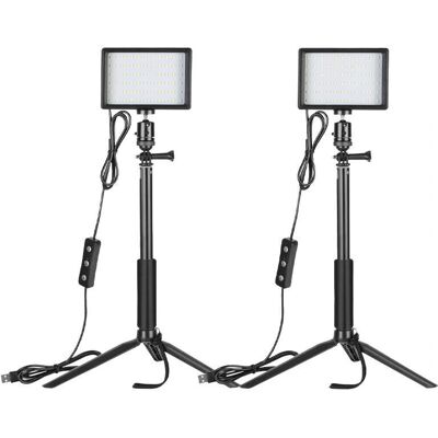 Kit d'éclairage LED Neewer ZC-10S - Trépieds et Filtres Ajustables Kit d'éclairage LED Neewer ZC-10S - Trépieds et Filtres Ajustables
