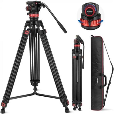 NEEWER TP75 Profi-Videostativ - Leicht, Fluidkopf, 74 Zoll NEEWER TP75 Profi-Videostativ - Leicht, Fluidkopf, 74 Zoll