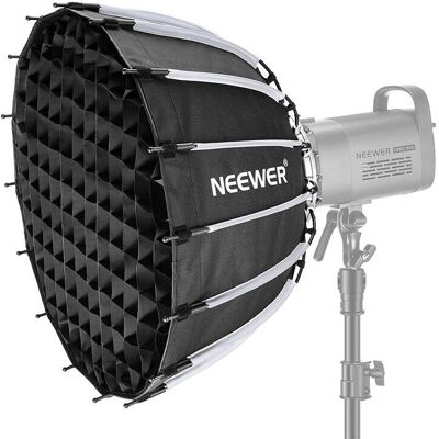 Neewer Softbox 55cm Parabolic with Honeycomb Grid - Soft Box Accessory Neewer Softbox 55cm Parabolic with Honeycomb Grid - Soft Box Accessory