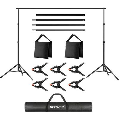 Neewer Professionelles Fotohintergrundständer-Set - Verstellbar, Stabil, Leicht Neewer Professionelles Fotohintergrundständer-Set - Verstellbar, Stabil, Leicht