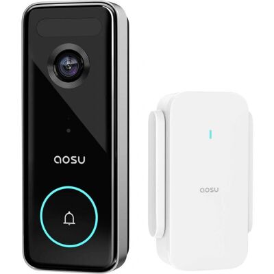 Aosu V8S Video-Türsprechanlage - WLAN Komplett-Set, Schwarz Aosu V8S Video-Türsprechanlage - WLAN Komplett-Set, Schwarz