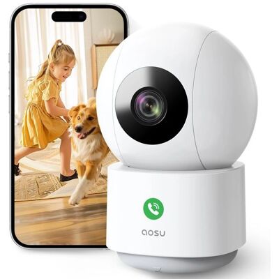 Caméra de Surveillance AOSU 2K WiFi Intérieur 360°, Vision Nocturne 10m, WiFi 5G/2.4GHz, Détection Humaine AI, Audio Bidirectionnel, Appel d'un Clic - Publicité Caméra de Surveillance AOSU 2K WiFi Intérieur 360°, Vision Nocturne 10m, WiFi 5G/2.4GHz, Détection Humaine AI, Audio Bidirectionnel, Appel d'un Clic - Publicité
