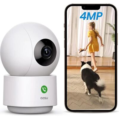 AOSU Cámara de Seguridad WiFi 4MP 2.5K Detección Humana AOSU Cámara de Seguridad WiFi 4MP 2.5K Detección Humana