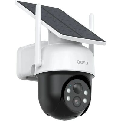Aosu Trådlös Solcellsövervakningskamera 3MP 2K - 360° - IP65 Aosu Trådlös Solcellsövervakningskamera 3MP 2K - 360° - IP65