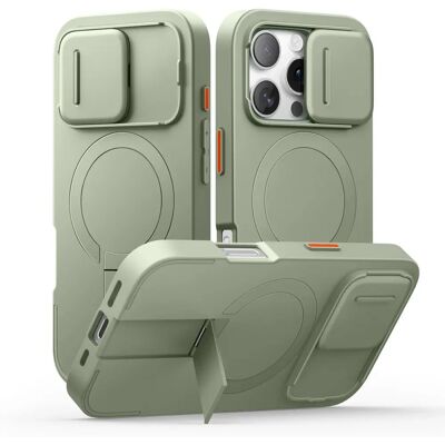 Suritch - iPhone 16 Pro - Verde - MagSafe Kickstand - Funda de telefone Suritch - iPhone 16 Pro - Verde - MagSafe Kickstand - Funda de telefone