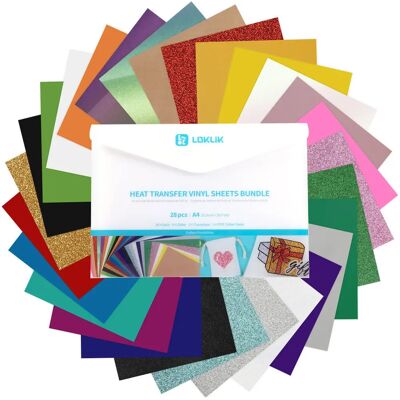 Loklik Värmetransfer Vinyl - Mångsidigt Färgpaket Loklik Värmetransfer Vinyl - Mångsidigt Färgpaket