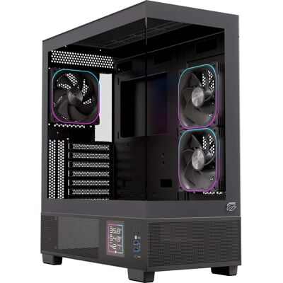 Einarex PRISMA S501D RGB Schwarz - PC-Gehäuse Einarex PRISMA S501D RGB Schwarz - PC-Gehäuse