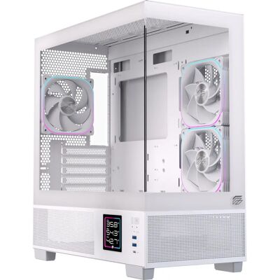 Caja de PC Einarex PRISMA SM501D RGB Blanco Micro Torre Caja de PC Einarex PRISMA SM501D RGB Blanco Micro Torre