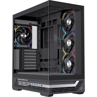 Tour d'ordinateur Einarex EXCS-PR-800R-B - Midi Tower, RGB, Noir - Publicité Tour d'ordinateur Einarex EXCS-PR-800R-B - Midi Tower, RGB, Noir - Publicité