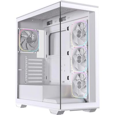 Einarex EXCS-PR-700R-W Boîtier PC Midi Tower Blanc - Publicité Einarex EXCS-PR-700R-W Boîtier PC Midi Tower Blanc - Publicité