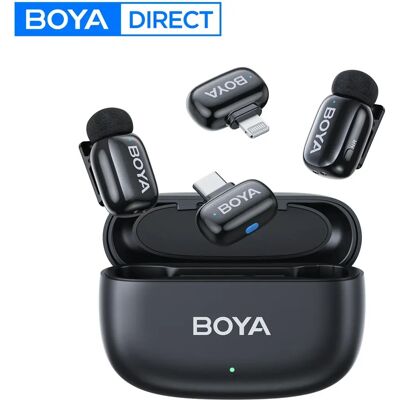 BOYA Microfoon - Draadloze Lavalier voor iPhone iPad Android Type-C BOYA Microfoon - Draadloze Lavalier voor iPhone iPad Android Type-C
