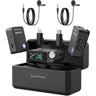 Saramonic Ultra Black - Drahtloses Mikrofonsystem + Lavalier - Professioneller Ton Saramonic Ultra Black - Drahtloses Mikrofonsystem + Lavalier - Professioneller Ton