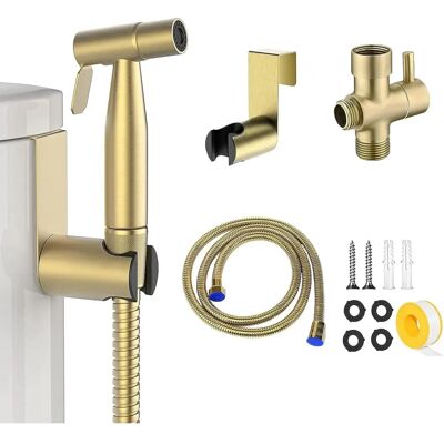 DPZO - Dorado - Manguera 1.2 m - Kit de rociador de bidé DPZO - Dorado - Manguera 1.2 m - Kit de rociador de bidé