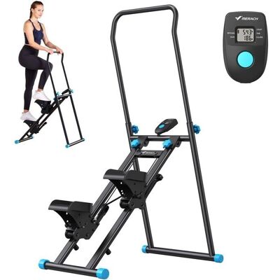 Merach - Foldable Vertical Stepper for Stairs - Full-Body Workout - LCD Merach - Foldable Vertical Stepper for Stairs - Full-Body Workout - LCD