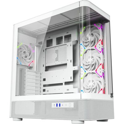 XYZ Quantum Weiß PC-Gehäuse mit RGB-Lüftern - Tower XYZ Quantum Weiß PC-Gehäuse mit RGB-Lüftern - Tower
