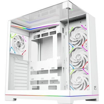 XYZ Tesseract A-RGB PC Tower - Gaming, 4 Ventilatoren, 3D Glas, ATX XYZ Tesseract A-RGB PC Tower - Gaming, 4 Ventilatoren, 3D Glas, ATX