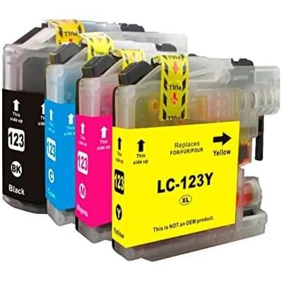 Cartucho de Tinta Cyan Inkoem LC123 Brother - Compatible, Alta Calidad Cartucho de Tinta Cyan Inkoem LC123 Brother - Compatible, Alta Calidad