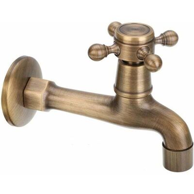 ODIPIE - Vintage Brass Wall-Mounted Cold Water Faucet ODIPIE - Vintage Brass Wall-Mounted Cold Water Faucet