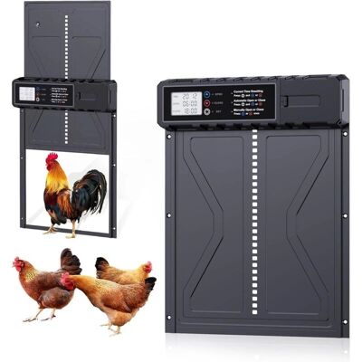 ODIPIE - PoultryDoor - Aluminum - LCD - Automatic poultry door ODIPIE - PoultryDoor - Aluminum - LCD - Automatic poultry door