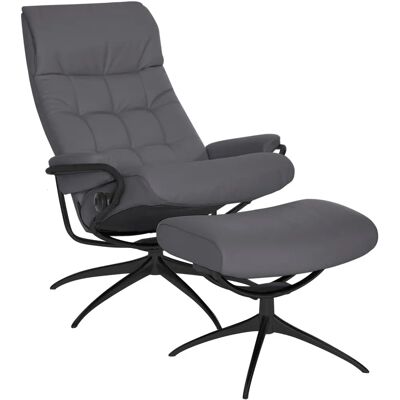 STRESSLESS London Hochlehner Grau Leder Relaxsessel STRESSLESS London Hochlehner Grau Leder Relaxsessel