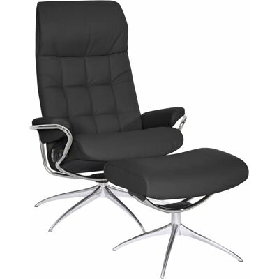 STRESSLESS London Schwarz Leder Relaxsessel - Sessel STRESSLESS London Schwarz Leder Relaxsessel - Sessel