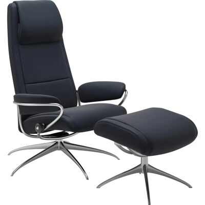 Stressless Paris Schattenblau Leder Relaxsessel - Bequemer Sessel Stressless Paris Schattenblau Leder Relaxsessel - Bequemer Sessel