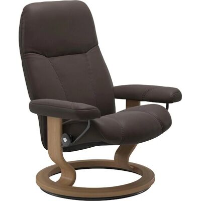 Stressless Consul - braun BATICK - BATICK-Leder - Classic Base Oak - Recliner Stressless Consul - braun BATICK - BATICK-Leder - Classic Base Oak - Recliner
