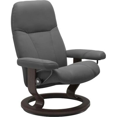 Stressless - Consul - Grau BATICK-Leder - Armchair Stressless - Consul - Grau BATICK-Leder - Armchair