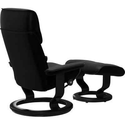 Stressless Admiral Schwarzes Leder Sessel - Armchair Stressless Admiral Schwarzes Leder Sessel - Armchair