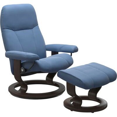 Stressless Consul Blau Leder Sessel - Relaxfunktion Stressless Consul Blau Leder Sessel - Relaxfunktion