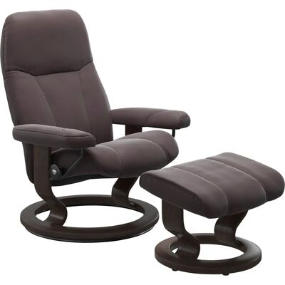 Stressless Consul Relaxsessel - Bordeaux Leder, Classic Base, 72cm Stressless Consul Relaxsessel - Bordeaux Leder, Classic Base, 72cm