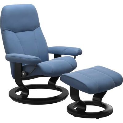 STRESSLESS Consul Manuell Verstellbarer Blau Relaxsessel - Sessel STRESSLESS Consul Manuell Verstellbarer Blau Relaxsessel - Sessel