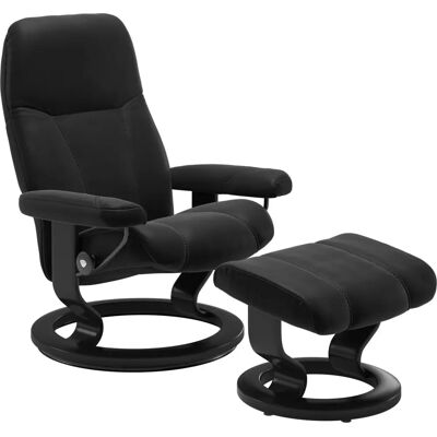 Stressless Consul - PALOMA Schwarz - Classic Base - Armchair Stressless Consul - PALOMA Schwarz - Classic Base - Armchair