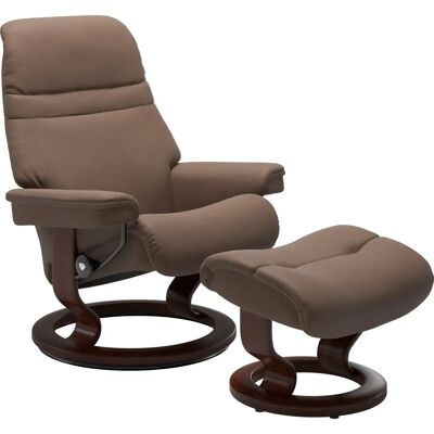STRESSLESS Sunrise Relaxsessel mit Classic Base - Braun STRESSLESS Sunrise Relaxsessel mit Classic Base - Braun