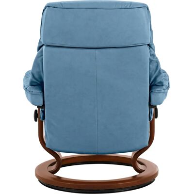 Stressless Ruby Blau Leder Sessel - Komfort & Verstellbare Kopfstütze Stressless Ruby Blau Leder Sessel - Komfort & Verstellbare Kopfstütze