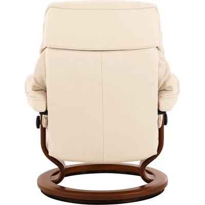 Stressless Ruby - Klassische Basis, Beige Leder, S, 74cm Stressless Ruby - Klassische Basis, Beige Leder, S, 74cm