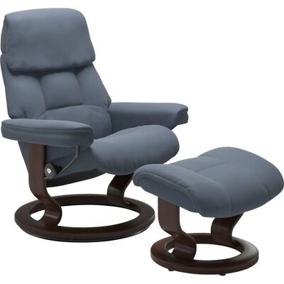 Stressless Ruby Blau Leder Sessel mit Classic Base - Relaxsessel Stressless Ruby Blau Leder Sessel mit Classic Base - Relaxsessel
