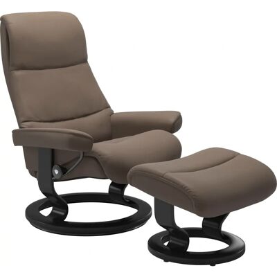 Stressless View Relaxsessel - Kreuzbasis Braun Leder Stressless View Relaxsessel - Kreuzbasis Braun Leder