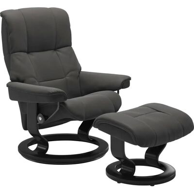 STRESSLESS Mayfair - Leder, Grau, Klassische Basis - Relaxsessel STRESSLESS Mayfair - Leder, Grau, Klassische Basis - Relaxsessel
