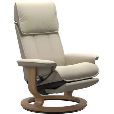 STRESSLESS Admiral Beiges Leder Relaxsessel - Sessel STRESSLESS Admiral Beiges Leder Relaxsessel - Sessel