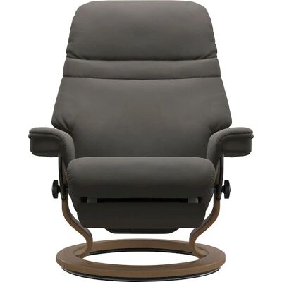 STRESSLESS Sunrise - Relaxsessel, grau, Leder PALOMA, Power Leg & Back STRESSLESS Sunrise - Relaxsessel, grau, Leder PALOMA, Power Leg & Back
