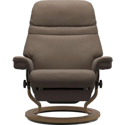 STRESSLESS Sunrise Relaxsessel - Leder BATICK, Eiche Basis, Relax & Drehfunktion STRESSLESS Sunrise Relaxsessel - Leder BATICK, Eiche Basis, Relax & Drehfunktion