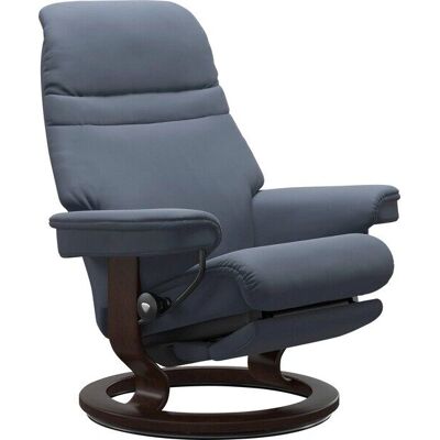 Stressless Sunrise Elektrischer Relaxsessel - Blau Leder Stressless Sunrise Elektrischer Relaxsessel - Blau Leder