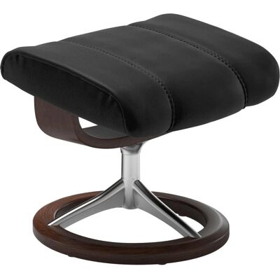 Stressless Consul Fußhocker - Signature Base, Schwarz BATICK, Verstellbarer Rücken Stressless Consul Fußhocker - Signature Base, Schwarz BATICK, Verstellbarer Rücken