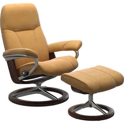 Stressless Consul Fußhocker - Komfort, Leder, Signature Base Stressless Consul Fußhocker - Komfort, Leder, Signature Base