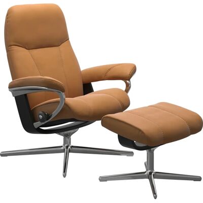STRESSLESS Consul Relaxsessel - Leder, Holz, Drehbar, Mehrgrößen STRESSLESS Consul Relaxsessel - Leder, Holz, Drehbar, Mehrgrößen