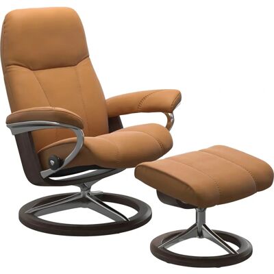 STRESSLESS Consul Leder-Recliner - Ergonomisch, Verstellbarer Kopfstütze, Hergestellt in Norwegen STRESSLESS Consul Leder-Recliner - Ergonomisch, Verstellbarer Kopfstütze, Hergestellt in Norwegen