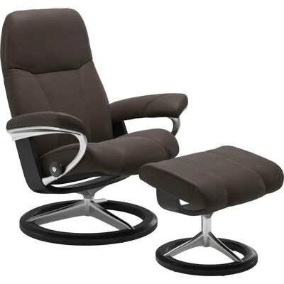 STRESSLESS - Consul - braun BATICK - Signature Base Schwarz - Recliner STRESSLESS - Consul - braun BATICK - Signature Base Schwarz - Recliner